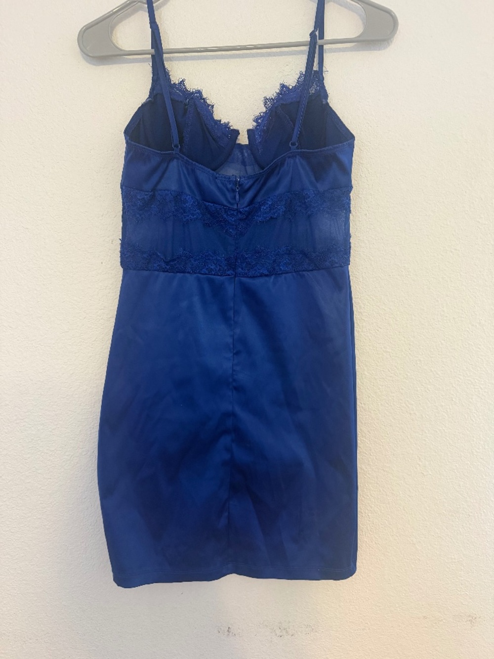 Blue mini dress